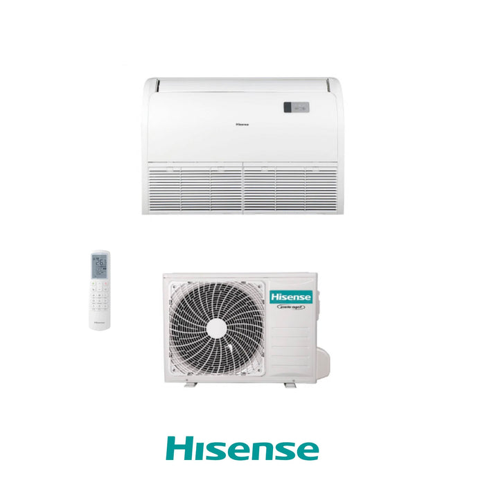 HISENSE CONIDIZIONATORE PAVIMENTO/SOFFITTO 36000 BTU AUV105UR4RC8 MONOFASE R32 TURBO INVERTER A++