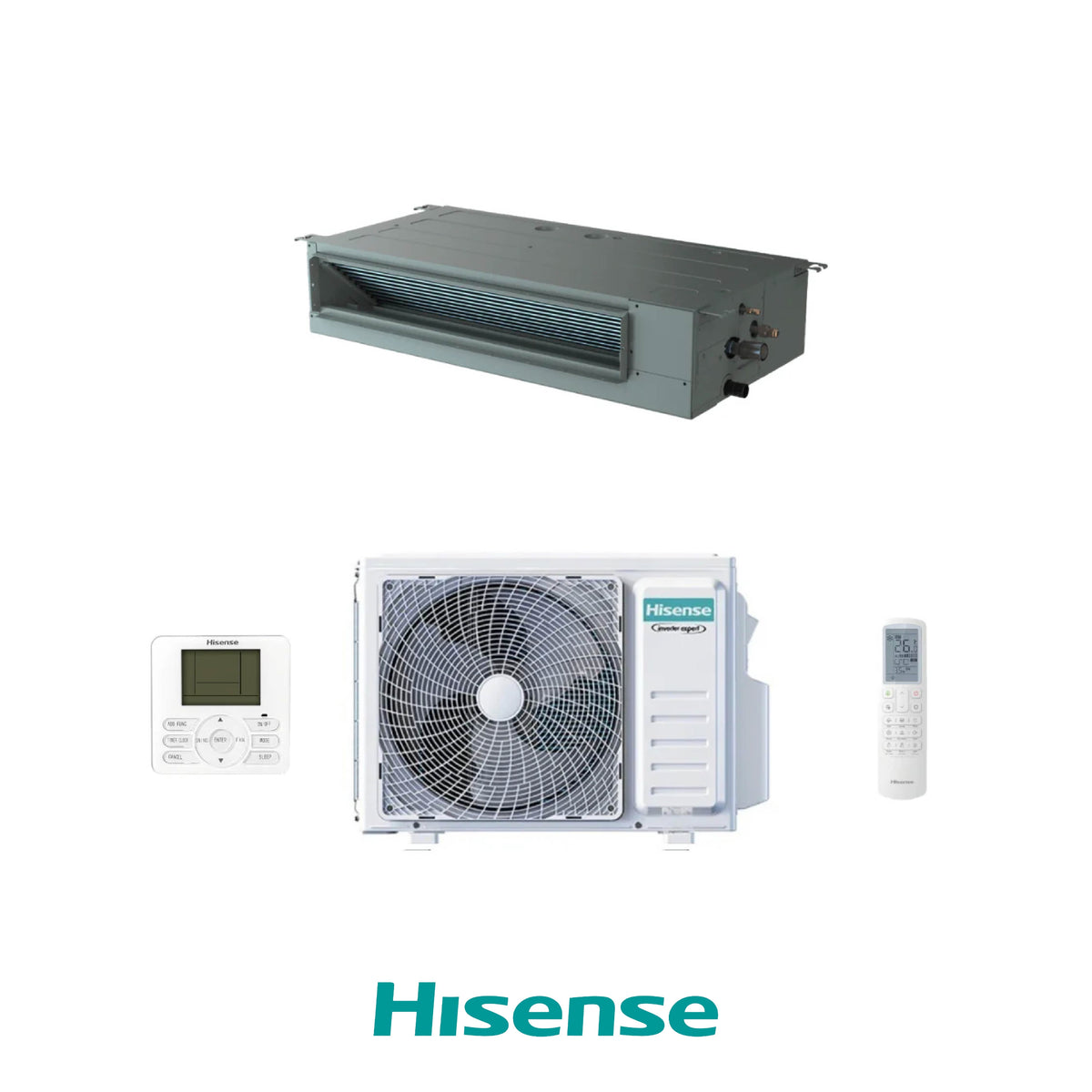 HISENSE CONDIZIONATORE CANALIZZATA SET 9000 BTU ADT26UX4RBL8 R32 TURBO INVERTER A++/A+